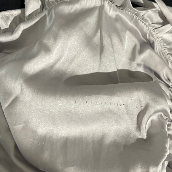 For Love & Lemons Argent Silver Metallic Mini Dress Size XS - Picture 6 of 6